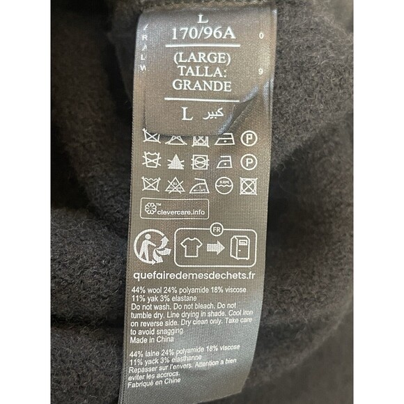 Allsaints Lock Roll Neck Wool Blend Asymmetric Hem Sweater In Black Sz L New - Picture 7 of 9